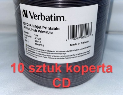 Verbatim DVD-R x16 Printable 10szt koperta CD