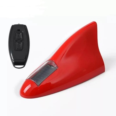 UNIVERSAL CAR SHARK FIN ANTENNA UNIQUE STROBE LIGHT RADIO REMOTE CON~51656  