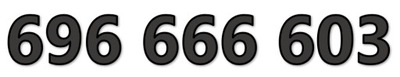 696 666 603 STARTER T-MOBILE ZŁOTY ŁATWY PROSTY NUMER KARTA PREPAID SIM GSM