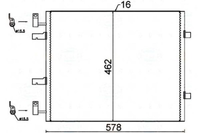 Behr hella конденсатор кондиционера nissan primastar фото №1