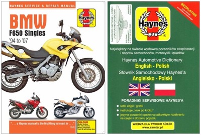 BMW F650 GS DAKAR F650CS F650ST STRADA FUNDURO 94-07 MANUAL +GRATIS 24H  