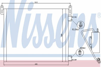 RADUADOR DE ACONDICIONADOR NISSENS 94805  