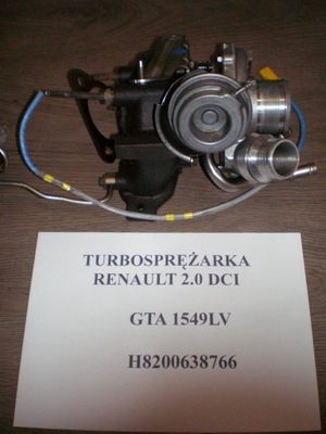 Турбонагнітач renault laguna iii 2.0dci gta1549lv фото №1