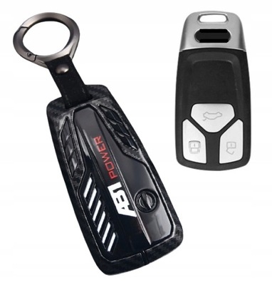 CASE COVER KEYRING KEYS SMART AUDI A4 A5 B9 RS5 Q7 TT SQ5 SQ7 SQ8 CARBO  