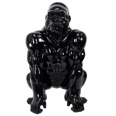 Dekoracja Goryl XL czarna figurka 46cm