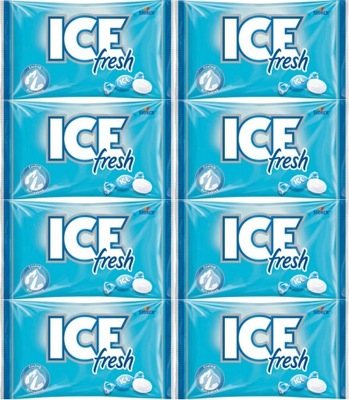 CUKIERKI LODOWE ICE FRESH 125G STORCK x8