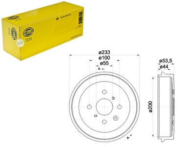 HELLA JUEGO BEBNOW DE FRENADO HEL, 8DT 355 300-  