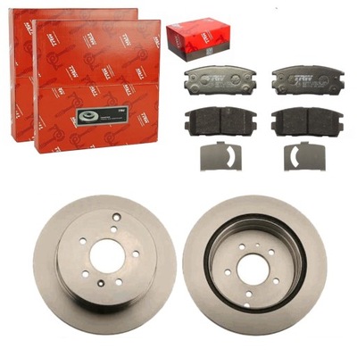 TRW DISCS+PADS REAR OPEL ANTARA A 2.0-3.2 2006-  