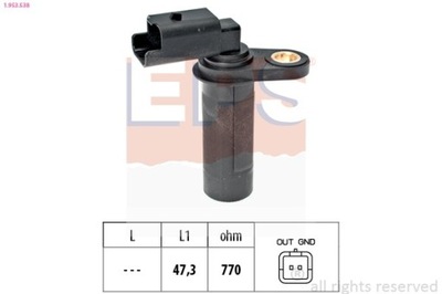 SENSOR POSICIÓN DE EJE CIGÜEÑAL RENAULT 1-953-538  