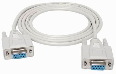 Kabel szeregowy DB9 RS232 COM F-F 1.5m null modem