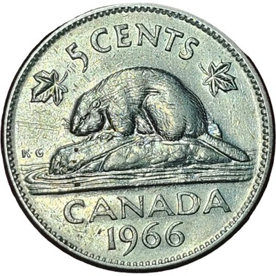 5 cents 1966 Kanada