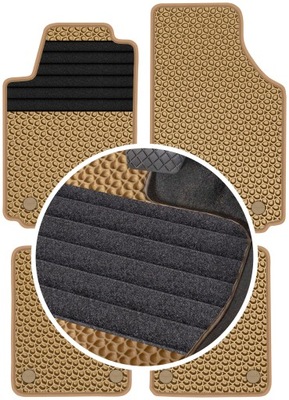 AUDI A2 HATCHBACK 1999-2005 ALFOMBRILLAS GOMA PARA COCHE EVA COLOR BEIGE  