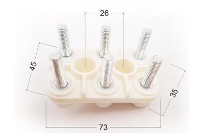 Tabliczka zaciskowa kostka silnika 6xM6