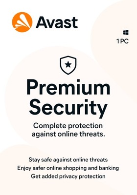 AVAST Premium Security 1 PC 2 lata