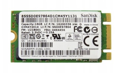 DYSK SSD NGFF M.2 2242 16GB SANDISK SDSA6MM