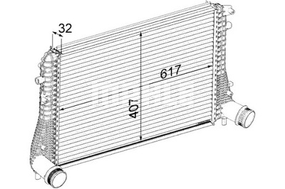 MAHLE ІНТЕРКУЛЕР РАДІАТОР ПОВІТРЯ DOLOTOWEGO AUDI A3 TT SEAT