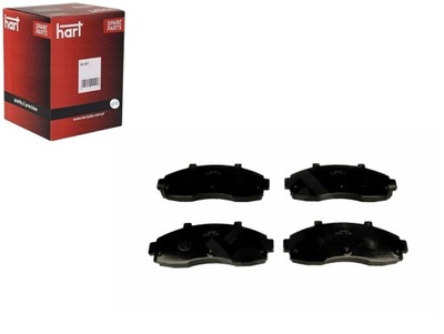 Гальмівні колодки гальмівні перед kia pregio 98- hart фото №1