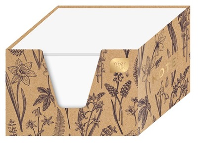 KARTECZKI KOSTKA PAPIEROWA W KARTONOWYM PUDEŁKU KUBIKU