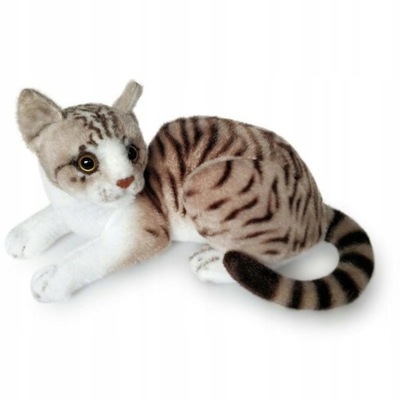 Maskotka Pluszowy Kot Leżący Kotek Pluszak