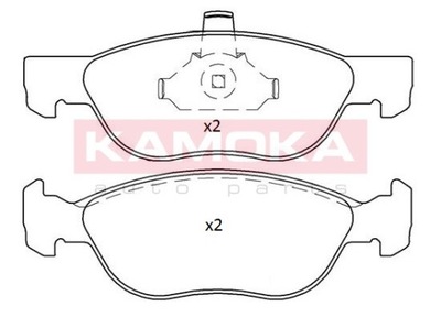 КОЛОДКИ ГАЛЬМІВНІ ПЕРЕД KAMOKA JQ101201