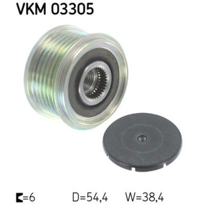 KOŁO PASOWE ALTERNATORA SKF VKM 03305