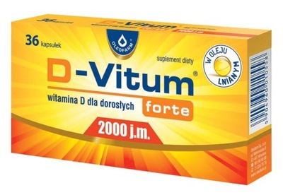 D-Vitum forte 2000 j.m., 36 kapsułek