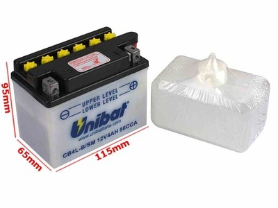 АККУМУЛЯТОР UNIBAT CB4L-B P+ 4AH YB4L-B