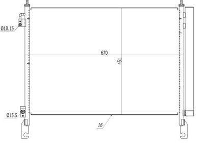 Радиатор кондиционера nrf 350460 фото №1