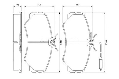 BOSCH КОЛОДКИ HAM. FIAT P. DUCATO 2,0/2,5 TD 90-94