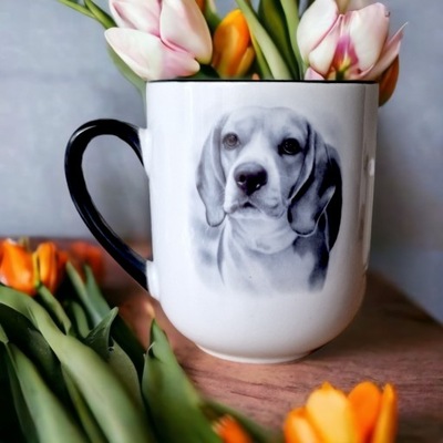 Kubek Beagle rasy psów prezent na święta gwiazdkę dla miłośników psów