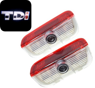 VW DIODO LUMINOSO LED LOGOTIPO PROYECTOR VW PASSAT B6 B7 GOLF 5 6 7 8  