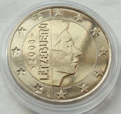 LUKSEMBURG - 2 EURO - 2008 - Henri I