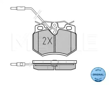 КОЛОДКИ ТОРМОЗНЫЕ PEUGEOT CITROËN MEYLE