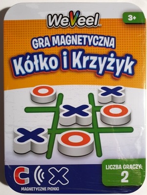 KÓŁKO I KRZYŻYK GRA MAGNETYCZNA PODRÓŻNA WEVEEL