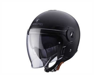 CABERG OFERTA CASCO ABIERTO JET Z TAPAOBJETIVO MODELO UPTOWN COLOR NEGRO MATE ROZ  