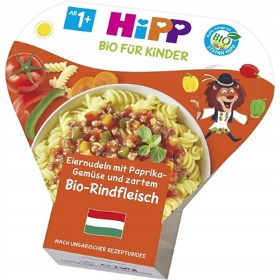 HIPP BIO MAKARON PAPRYKA WARZYWA WOŁOWINA 1r 250g