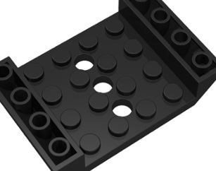 Lego Skos odwrócony 60219 CZARNY 4 szt.