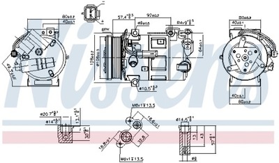 NISSENS 890210 KOMPRESOR, KONDICIONAVIMAS 