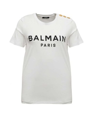 T-shirt damski dekolt Balmain rozmiar M