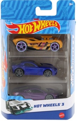 Hot Wheels Samochodziki 3-pak Autka Resoraki