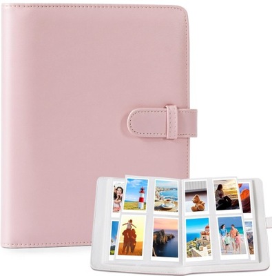 ALBUM NA ZDJĘCIA INSTAX MINI 256 KIESZENI RÓŻOWY MAŁY POLAROID