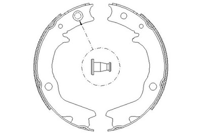 КОЛОДКИ ТОРМОЗНЫЕ REMSA MB950211 MB668906 MB668908