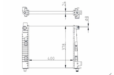 HART РАДІАТОР MERCEDES W168 A 140 97-