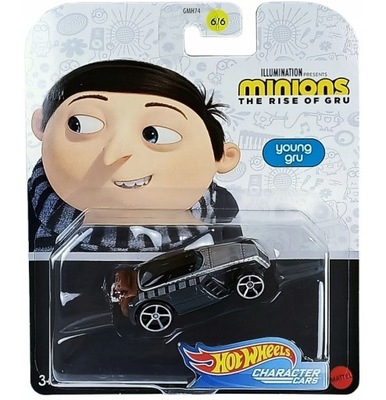 Hot Wheels Samochodziki Minionki Młody Gru 6/6