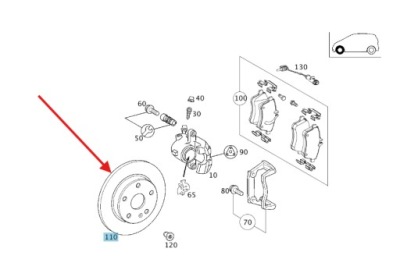 Тормозные диски тормозные перед mercede w168 a1684210712 фото №1