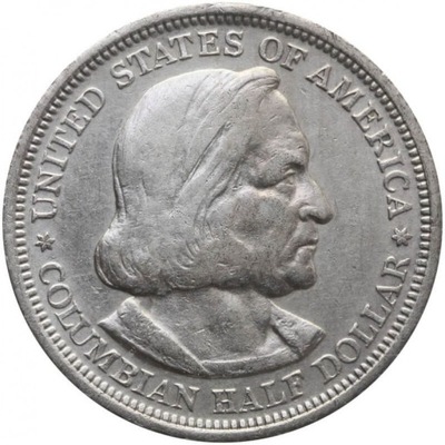 USA 1/2 dolara, half dollar, 1893, Światowa Wystawa Kolumbijska
