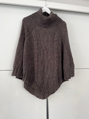 H&M SWETER PONCZO STAN BDB ROZM. UNIWERSALNY