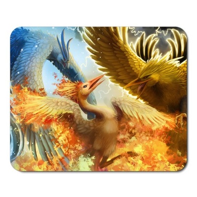PODKŁADKA POD MYSZ MYSZKĘ POKEMON ARTICUNO MOLTRES