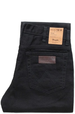 WRANGLER TEXAS MĘSKIE SPODNIE JEANS CZARNE W32 L30