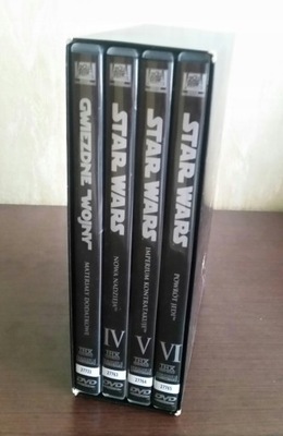 Star Wars Trylogia 4, 5, 6 + Dodatki - 4x DVD -